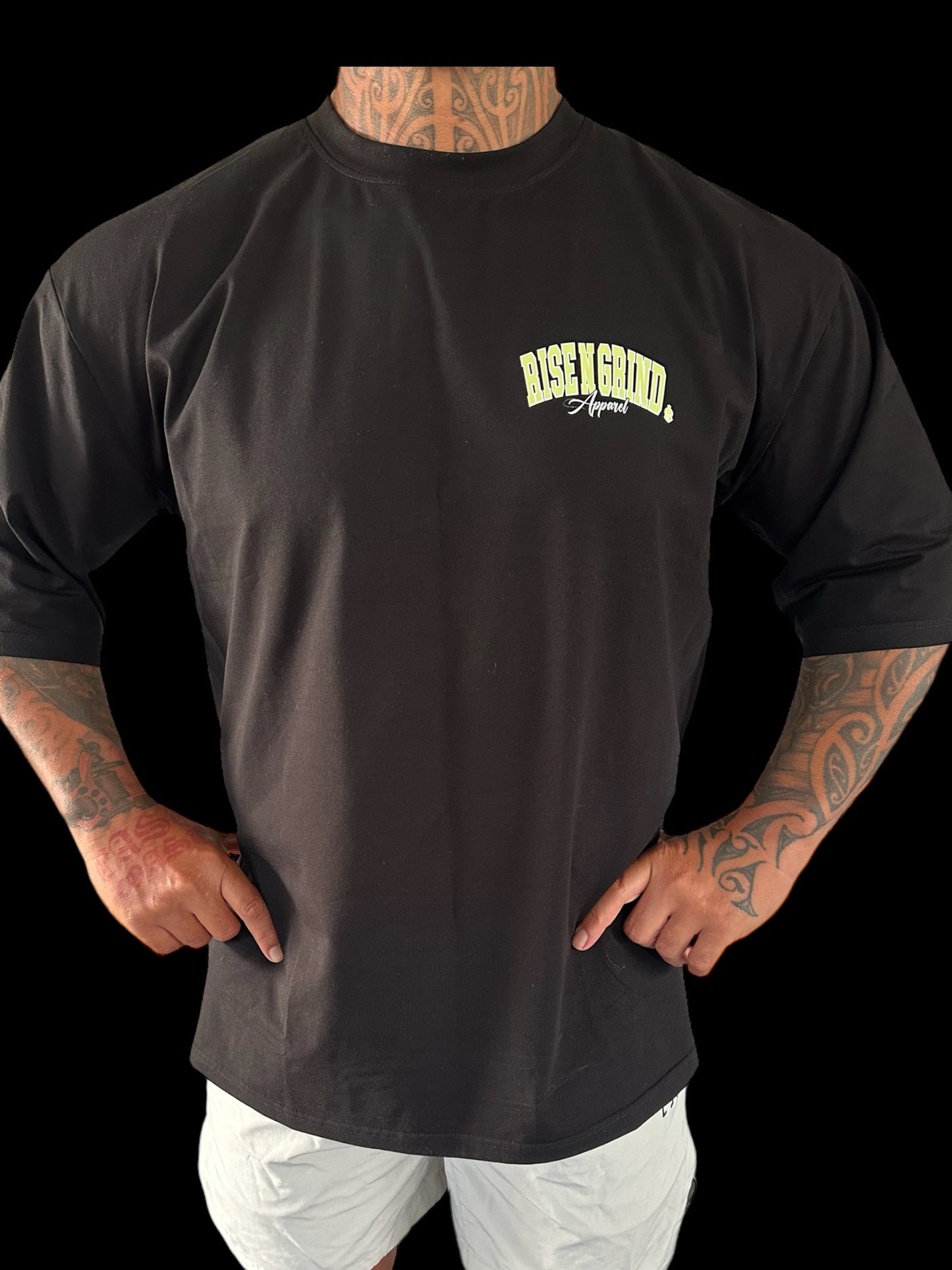 “ Rise and grind” oversized training tee