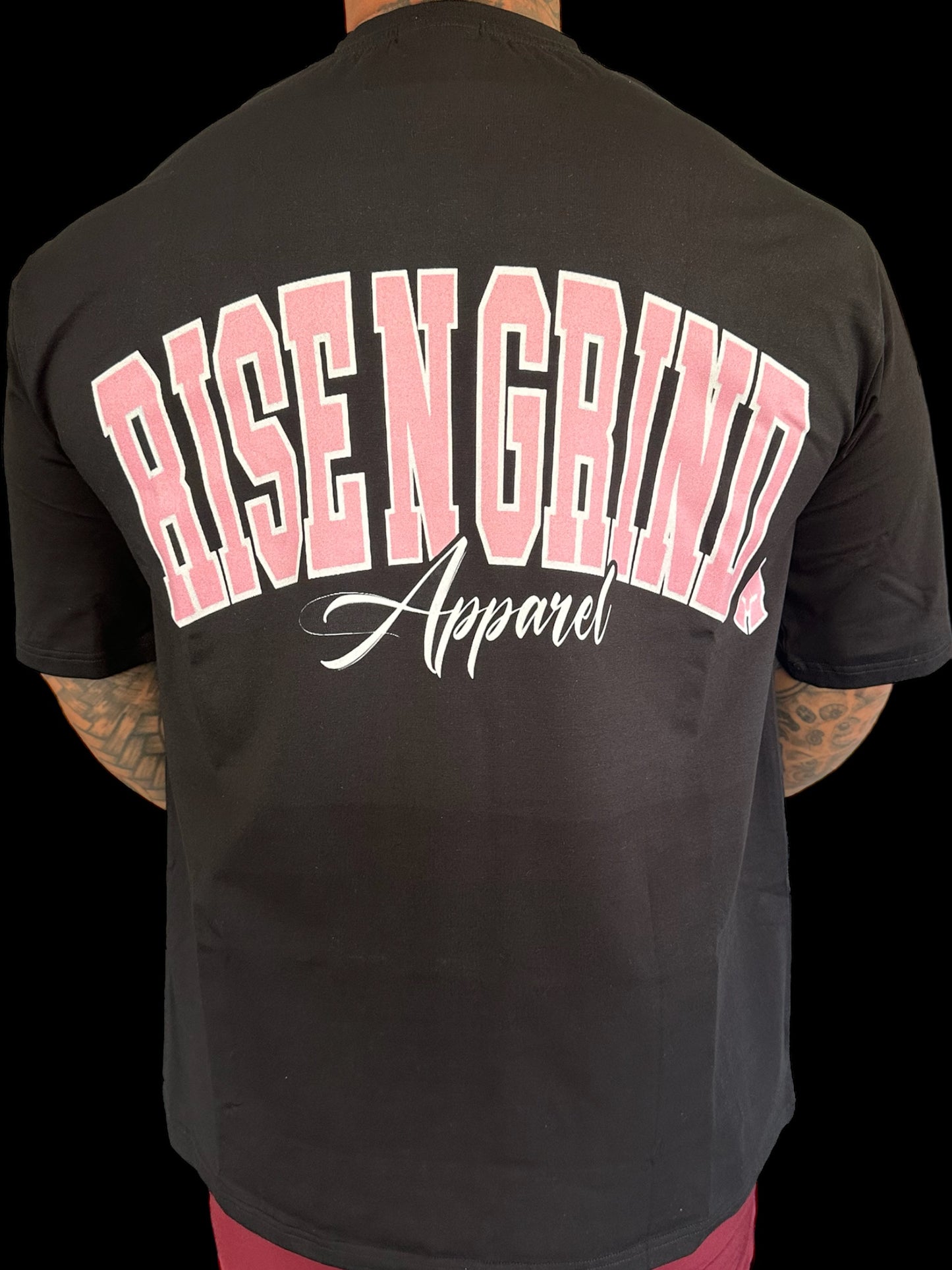 “ Rise and grind” oversized training tee (digital print)