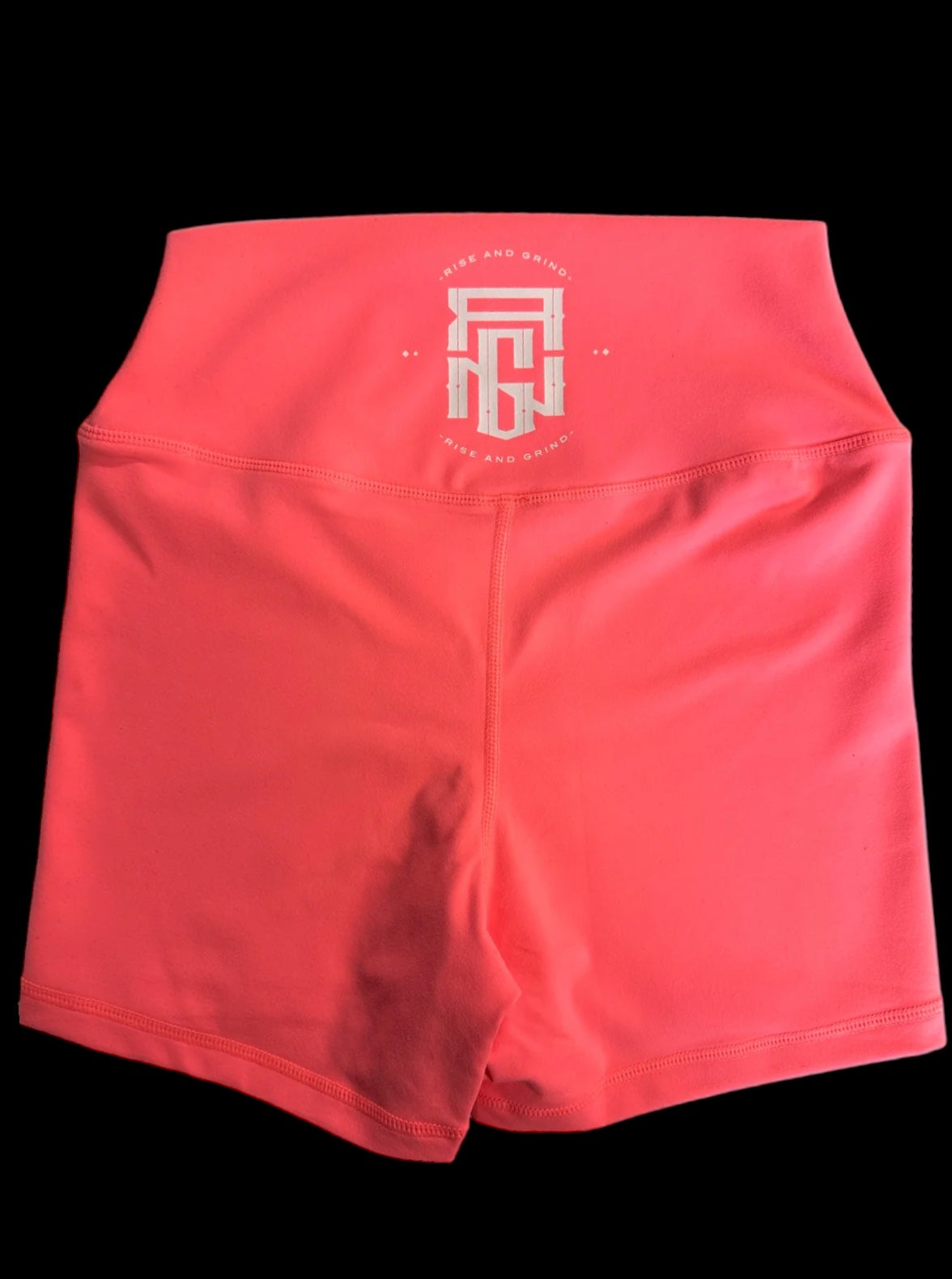 Bright pink high rise shorts