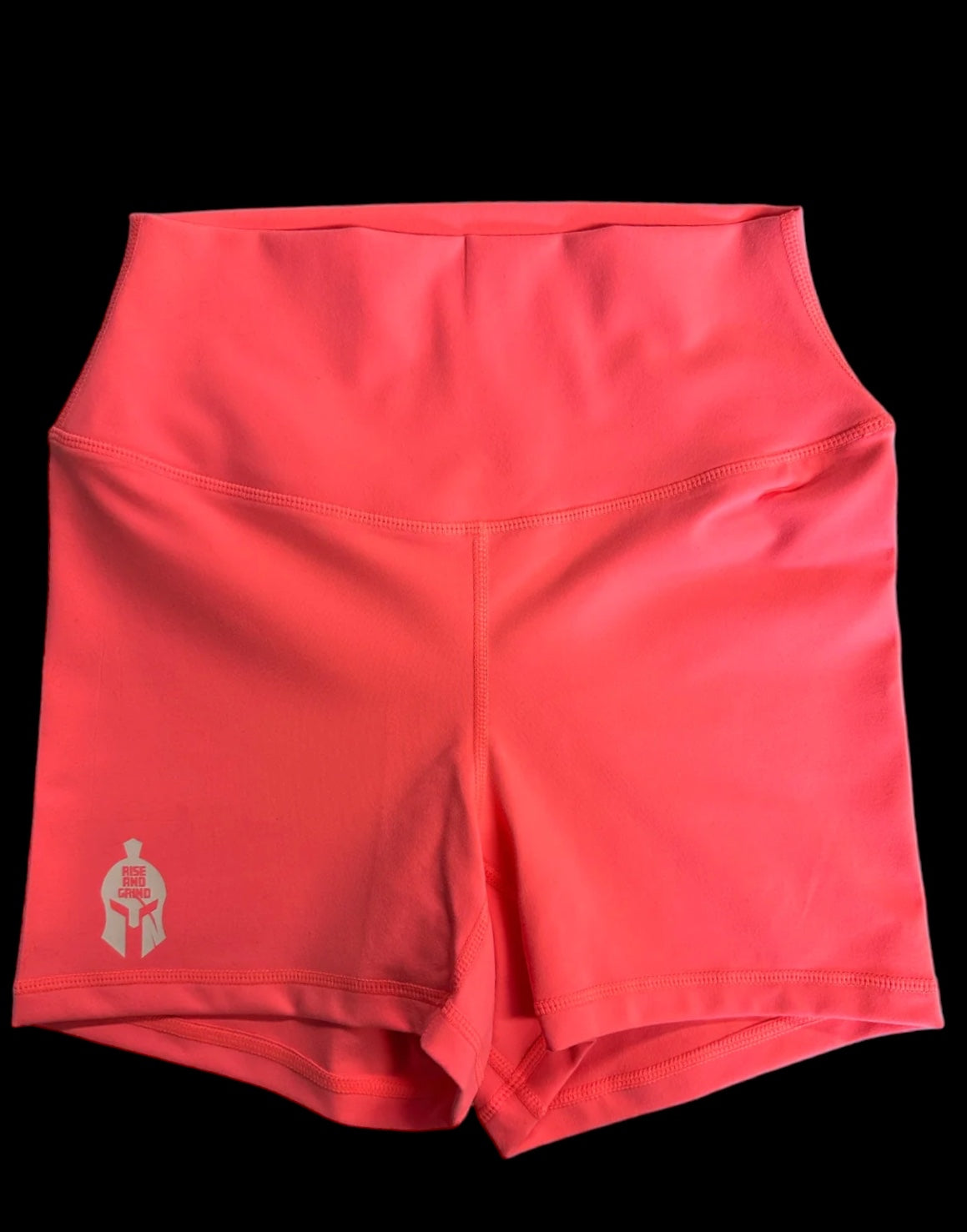 Bright pink high rise shorts